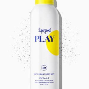 Supergoop! PLAY Antioxidant Body Mist SPF 30 (Sunny Citrus, 6 oz) - Weightless Non-Aerosol Sunscreen Spray with Vitamin C, Water & Sweat Resistant 80 Minutes, Reef-Safe